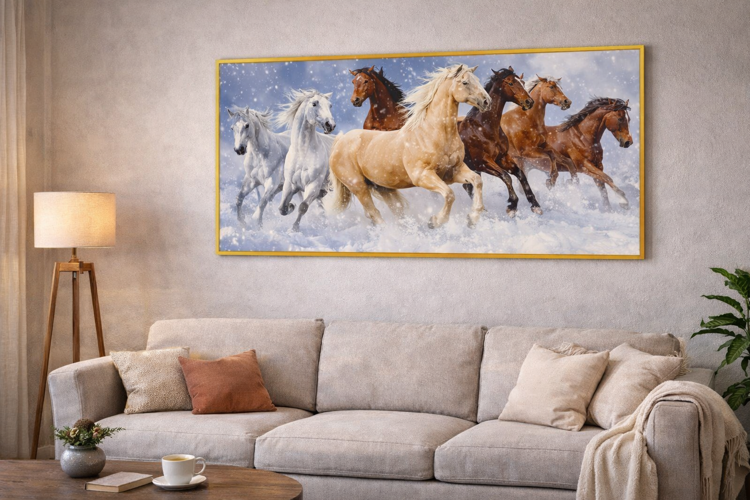 Running Horses Wall Poster