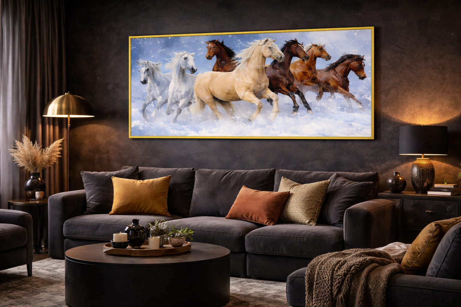 Running Horses Wall Poster